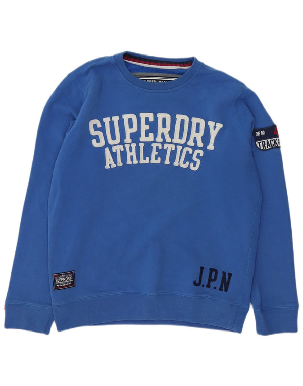 Superdry grafisk sweatshirt til mænd 2XL blå bomuld