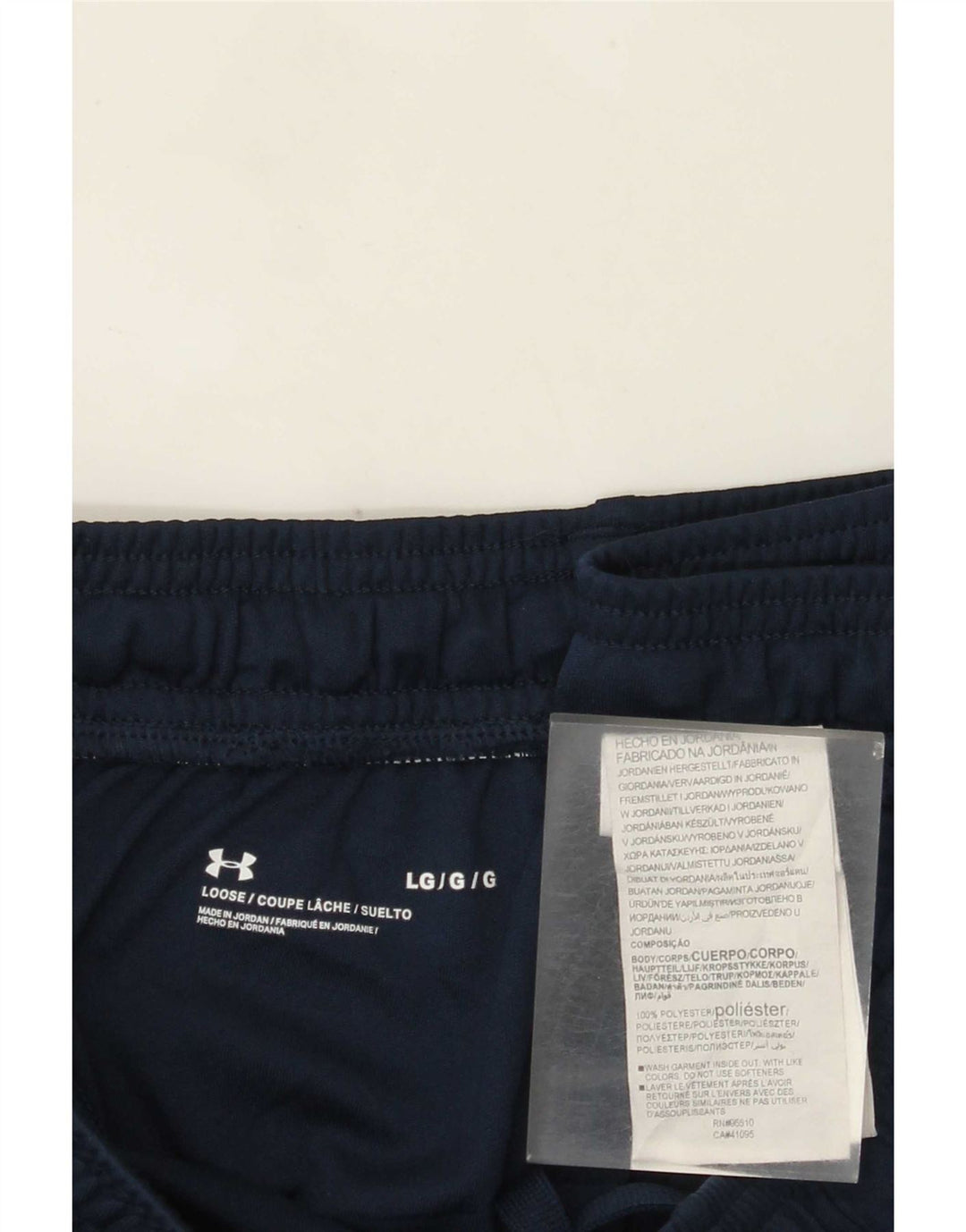 Under Armour Herre grafiske sportsshorts store marineblå polyester