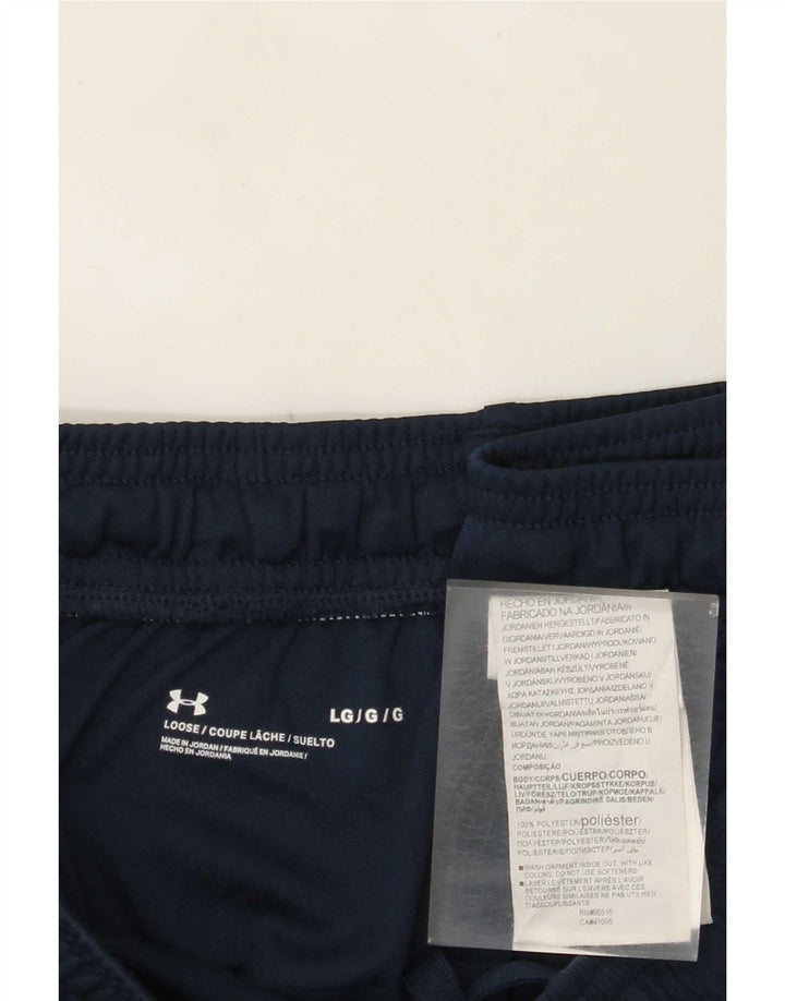 Under Armour Herre grafiske sportsshorts store marineblå polyester
