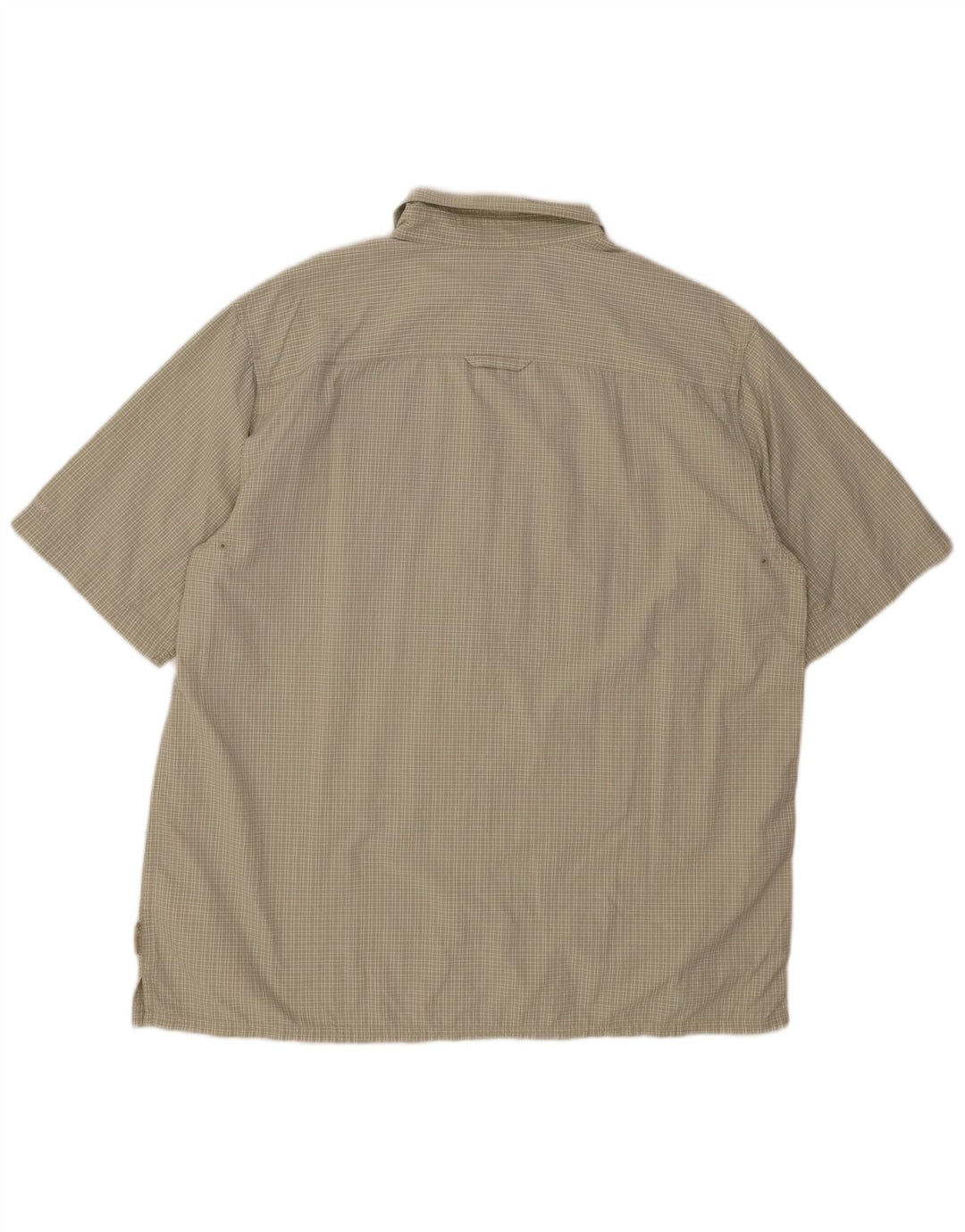 COLUMBIA Herre Titanium Kortærmet Skjorte XL Grøn Ternet Nylon