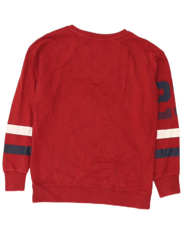Superdry Grafisk Sweatshirt-trøje til mænd Lille Rød Colourblock Bomuld