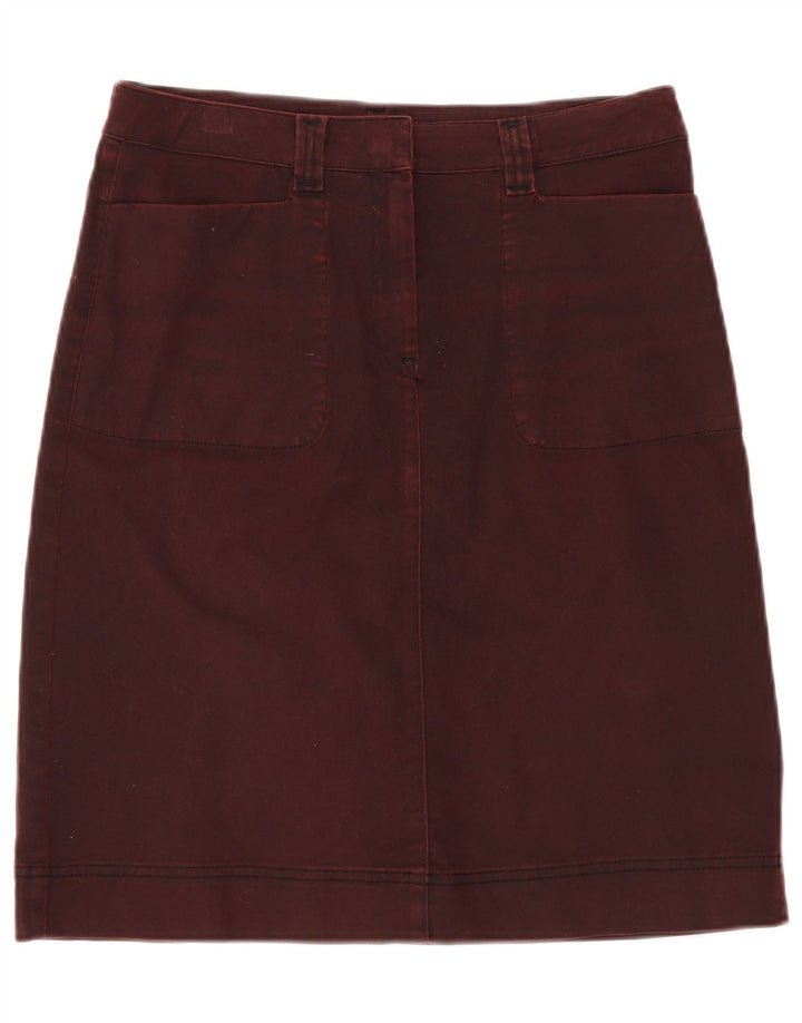 MURPHY & NYE A-line nederdel til kvinder W30 Medium Bourgogne bomuld