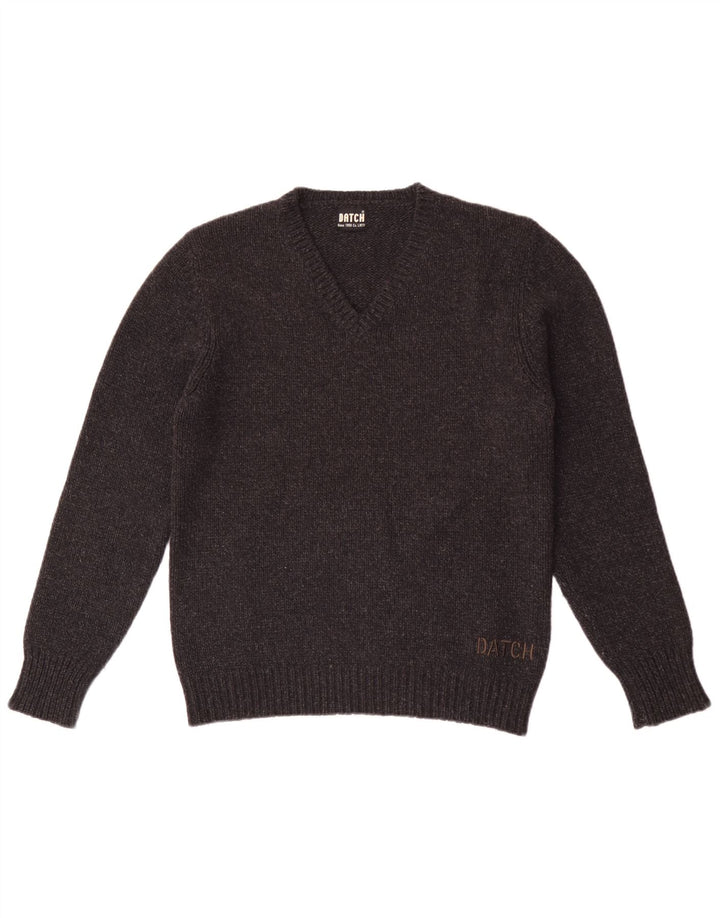 Datch Dame V-hals sweater UK 18 XL Grå Polyester