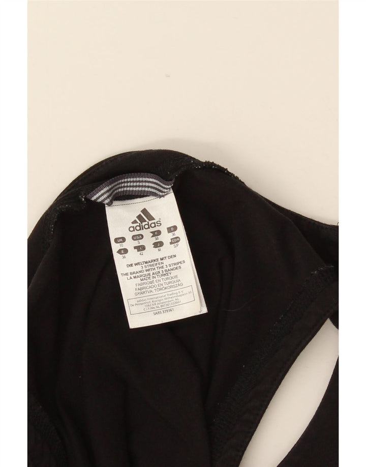 Adidas Damevest Top UK 8 Small Black Bomuld