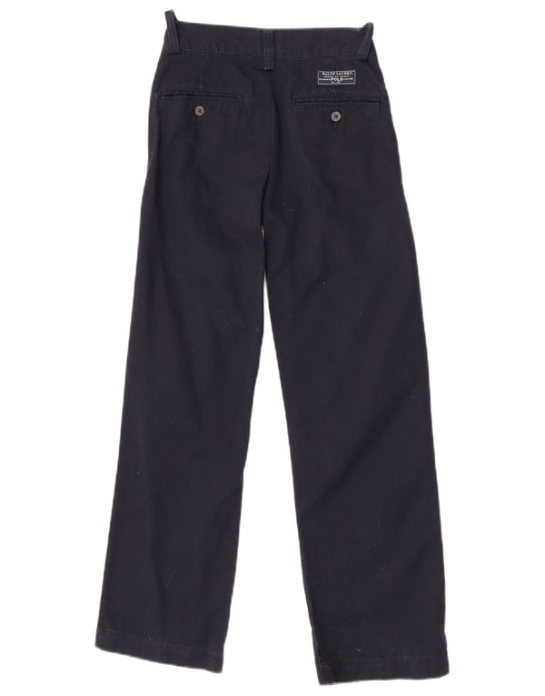 Polo Ralph Lauren drenge lige chinobukser 7-8 år W23 L26 marineblå