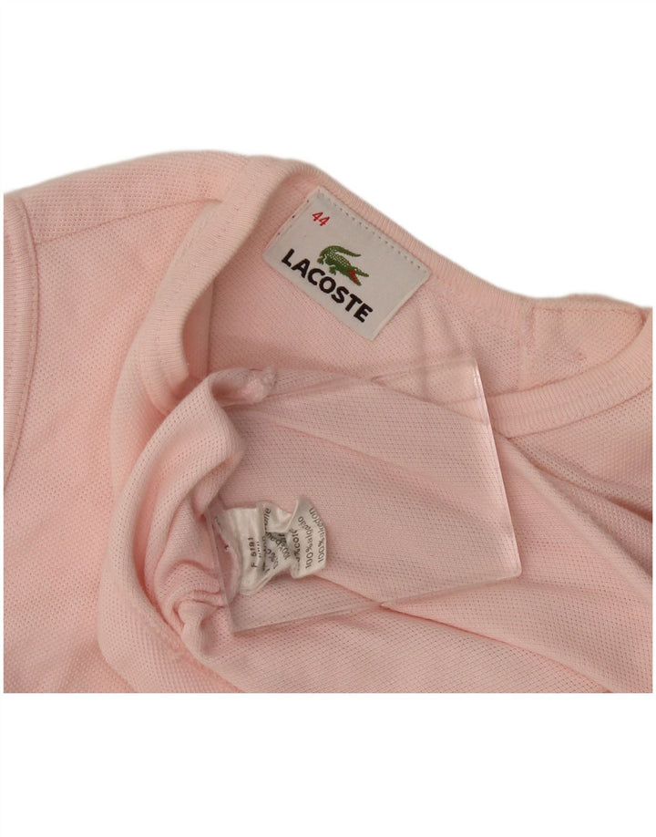 Lacoste Womens Crop Vest Top Størrelse 44 Large Pink Bomuld