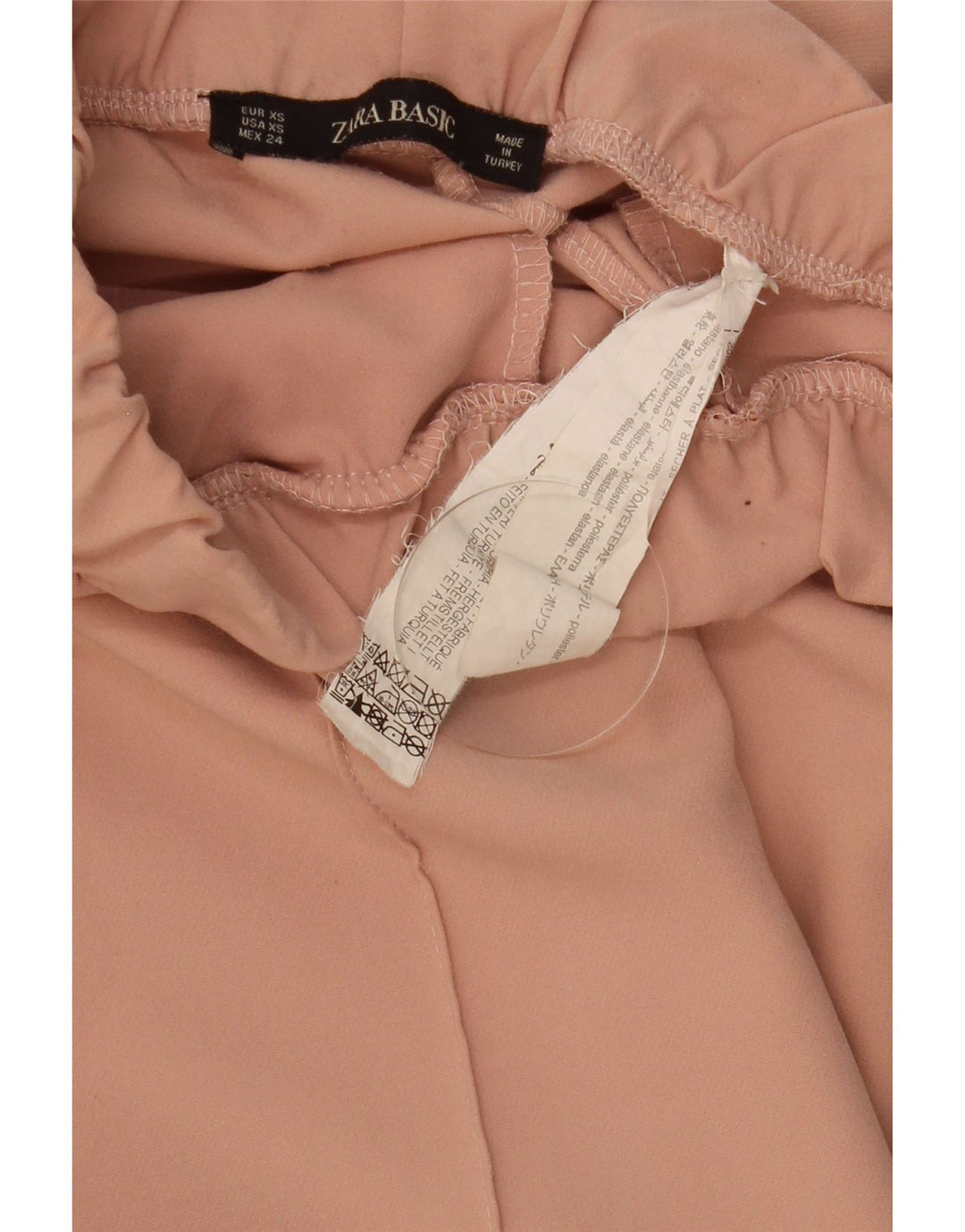 Zara træningsdragtsbukser til kvinder UK 4 XS Pink Colourblock Polyester