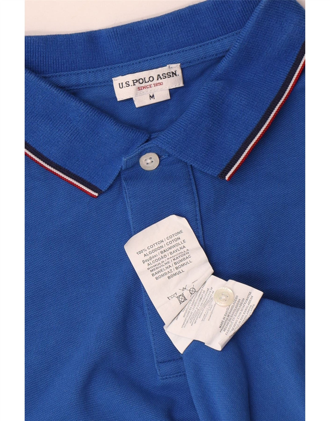 U.S. Polo Assn. Herre poloshirt Medium blå bomuld