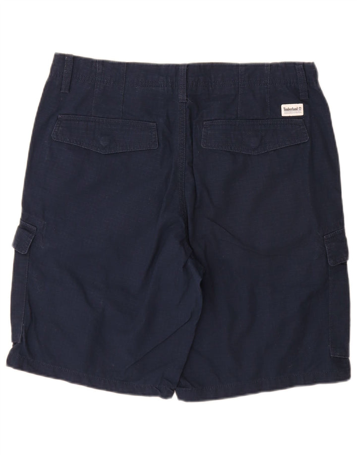 Timberland Herre Cargo Shorts W32 Mellem marineblå bomuld