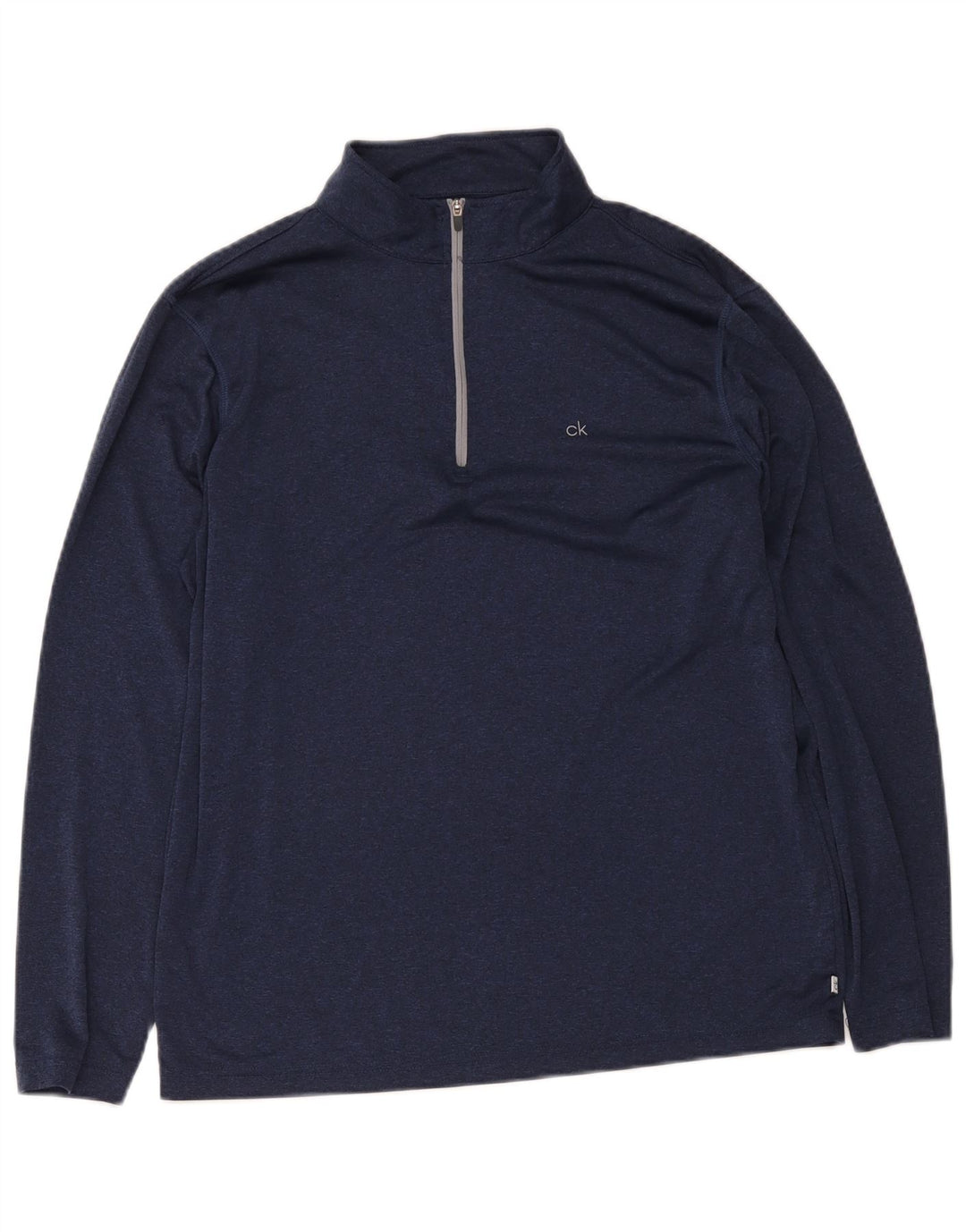 Calvin Klein Herre Golf Zip Neck Pullover Træningsdragt Top Large Navy Blue