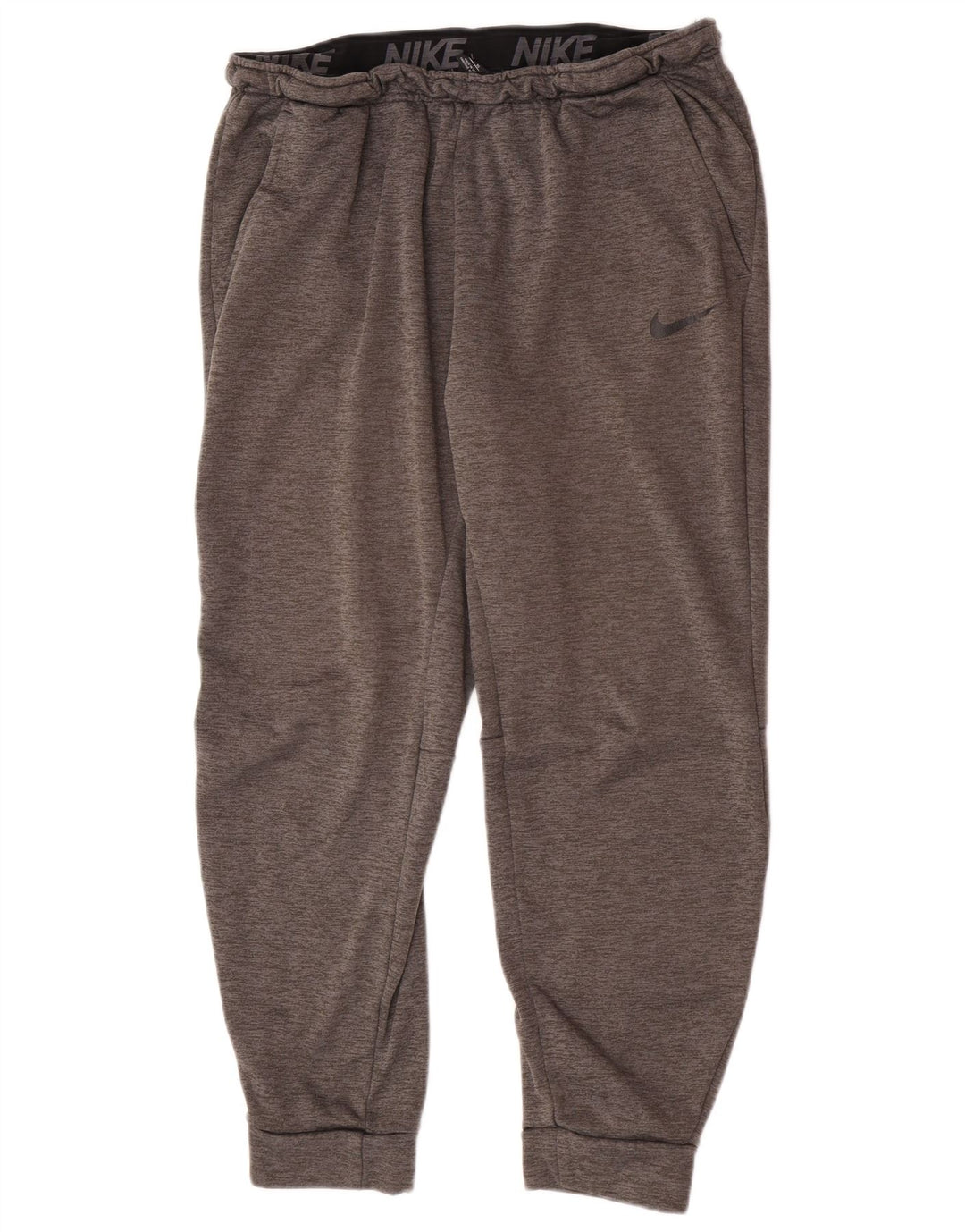 Nike Herre Dri Fit træningsdragt Bukser Joggers XL Grå Flecked Polyester