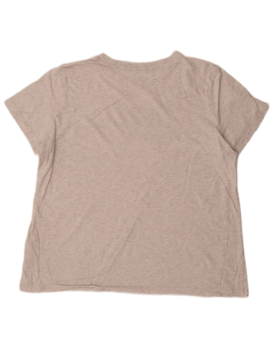 NIKE Grafisk T-shirt-top til kvinder UK 18 XL Grå Flecked Bomuld