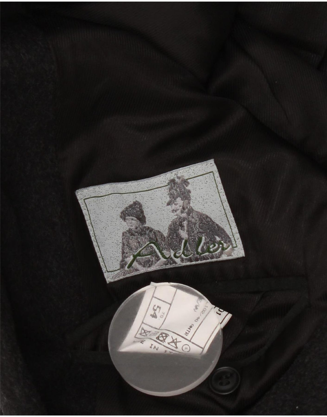 Adler Herre 3-knaps blazerjakke EU 54 2XL Grå Virgin Wool