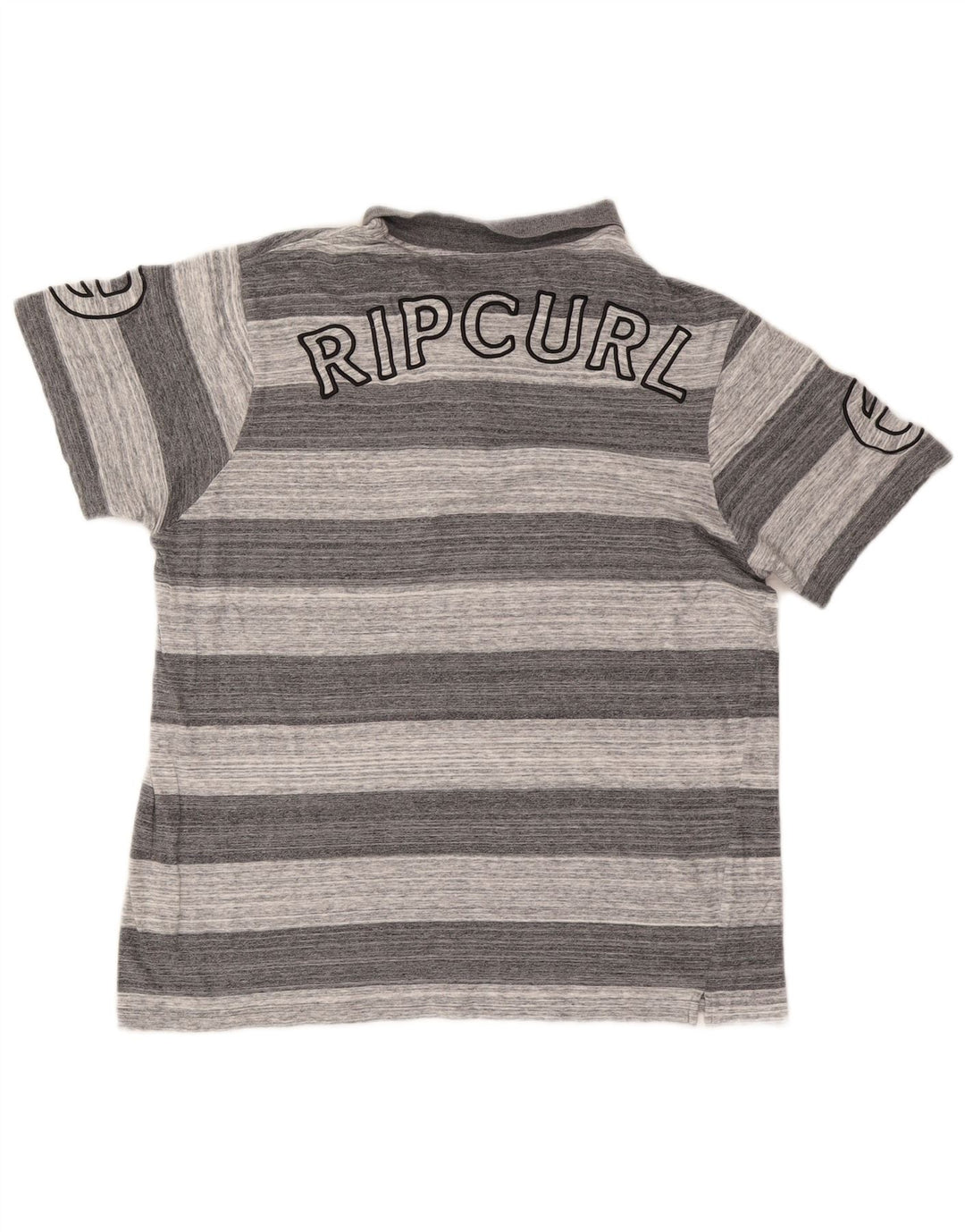 Rip Curl Herre grafisk poloshirt mellemgrå stribet bomuld