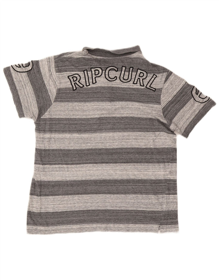 Rip Curl Herre grafisk poloshirt mellemgrå stribet bomuld