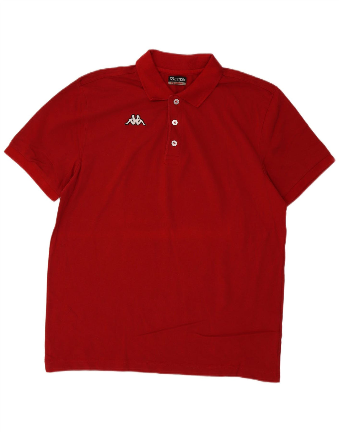 Kappa herre poloshirt XL rød bomuld