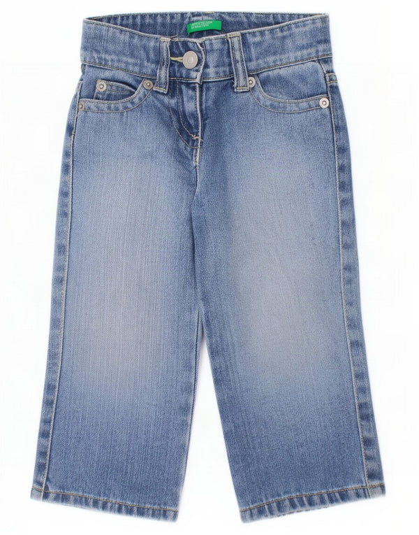 Benetton Baby Boys Straight Jeans 12-18 måneder W18 L11 Blå Bomuld
