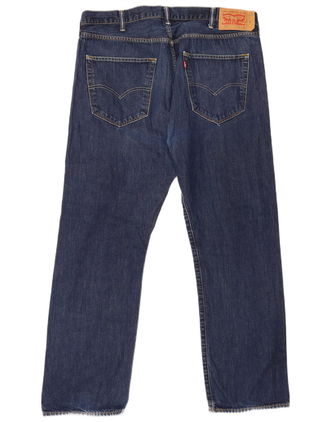 Levi's Herre 501 Straight Jeans W40 L32 Marineblå