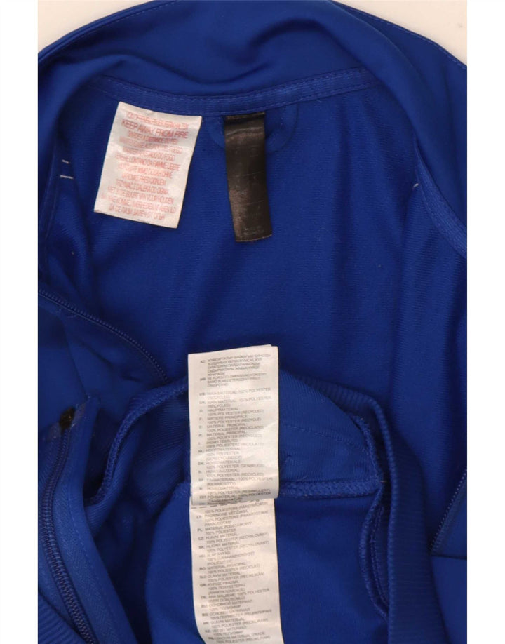 Adidas Drenge Træningsdragt Topjakke 11-12 År Blå Polyester