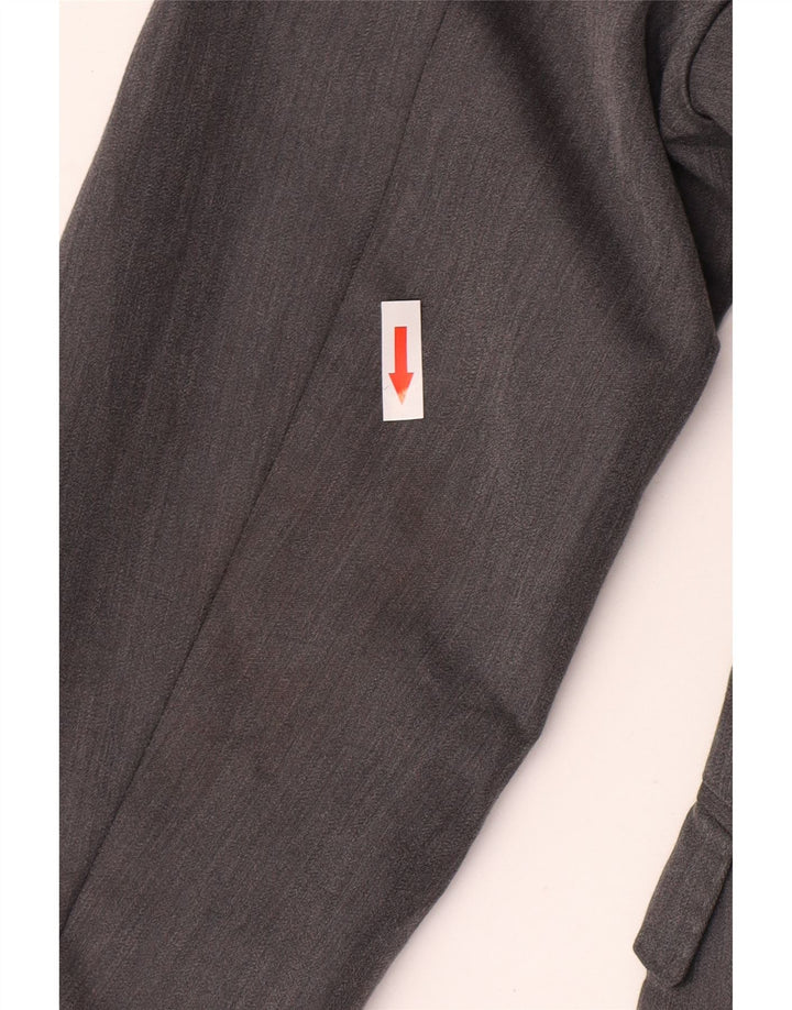 Zara Herre 2-knaps blazerjakke EU 46 Lille grå polyester