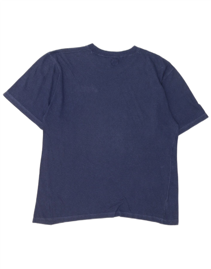 Asics Herre T-Shirt Top Medium Marineblå Bomuld