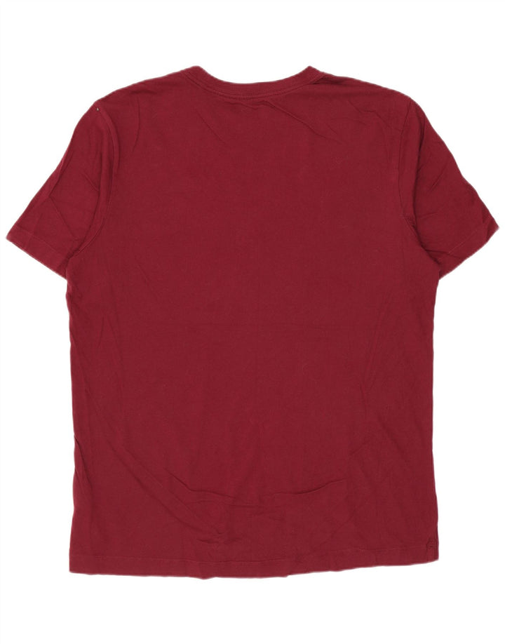 NIKE grafisk t-shirt til mænd, medium Bourgogne bomuld
