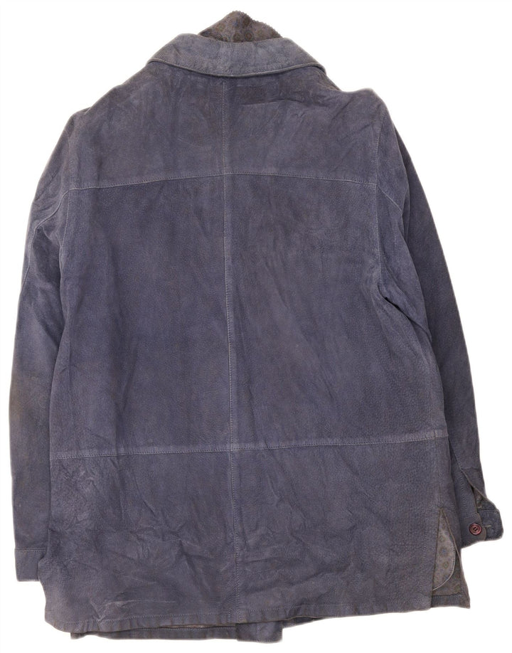Vintage herre ruskindsjakke IT 46 Large Navy Blue