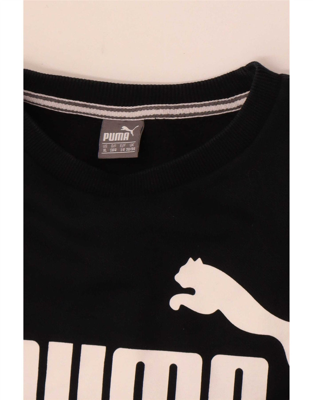 Puma Boys Graphic Sweatshirt Jumper 13-14 år Sort
