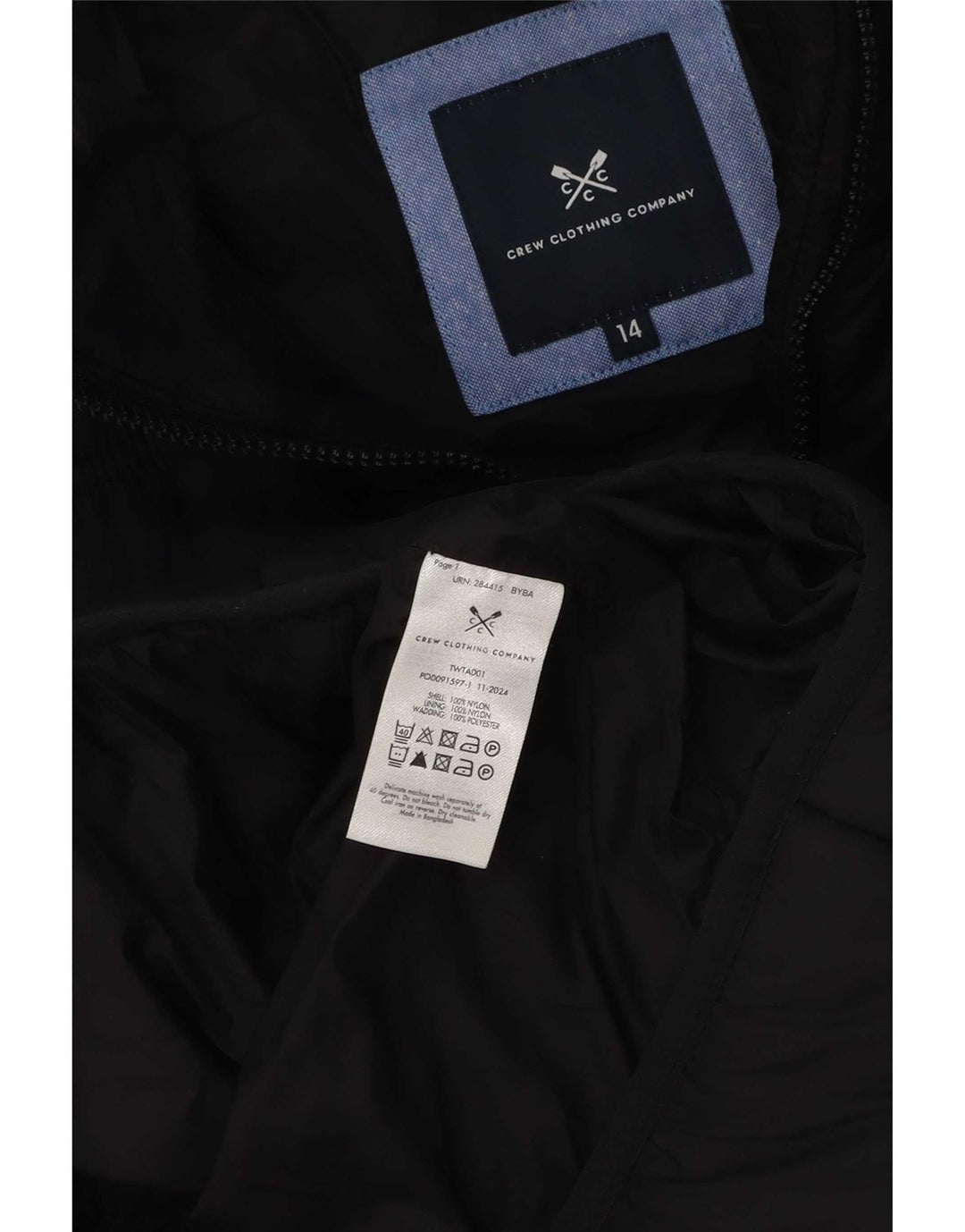 Crew Clothing Dame Polstret Gilet UK 14 Large Black Polyester