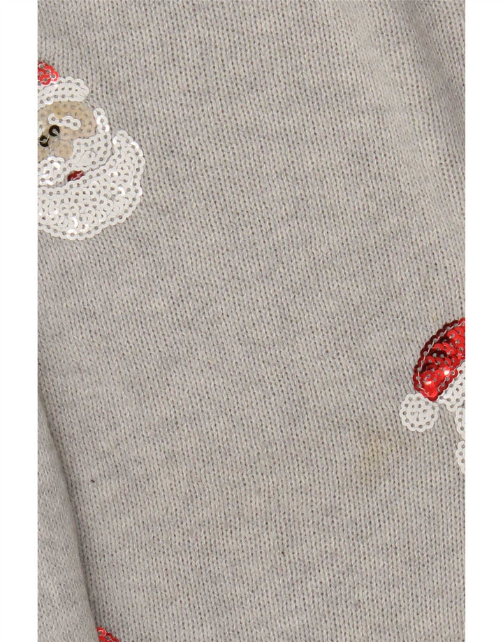 Marks & Spencer Dame sweater med rund hals DK 14 Mellemgrå jul