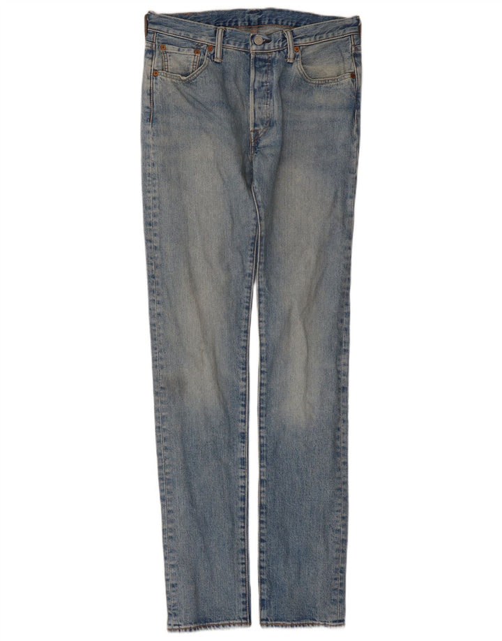 Levi's Herre 501 Straight Jeans W30 L34 Blå Bomuld