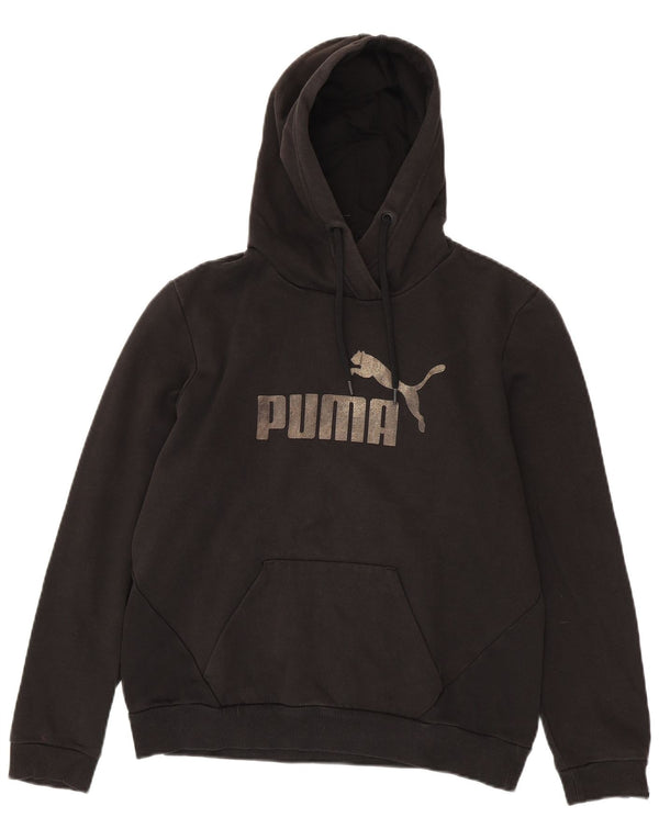 Puma Graphic Hoodie Jumper UK 14 Medium Sort