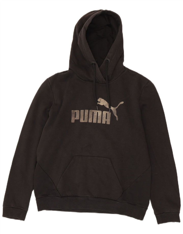 Puma Graphic Hoodie Jumper UK 14 Medium Sort
