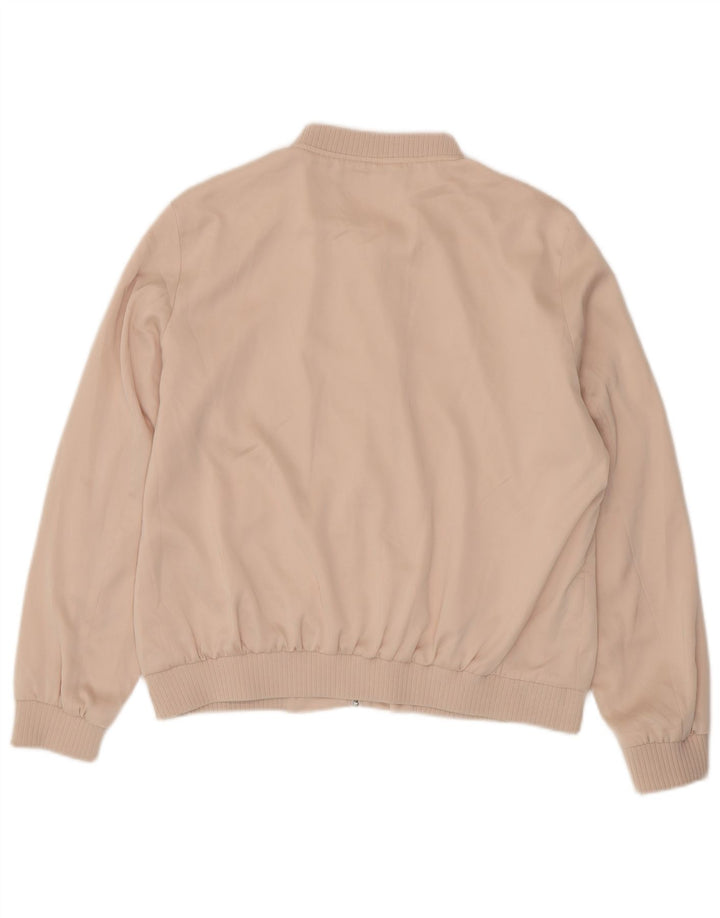 ZARA Bomberjakke til kvinder UK 18 XL Pink Polyester