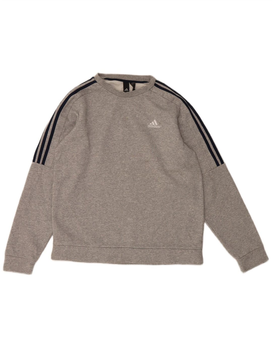 Adidas sweatshirt til mænd mellem grå bomuld
