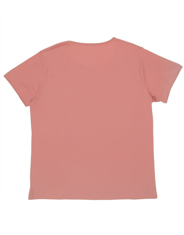 Puma Dame Loose Fit Grafisk T-Shirt Top UK 4 XS Pink Polyester