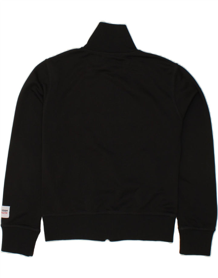 FREDDY Womens Graphic Tracksuit Top Jacket EU 42 Large Black Cotton Vintage Freddy and Second-Hand Freddy from Messina Hembry 