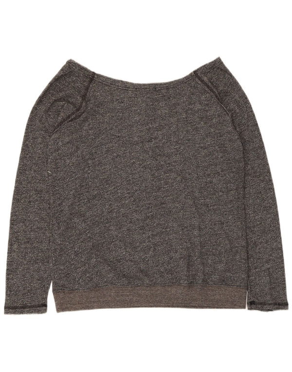 Volcom Graphic Sweatshirt Jumper UK 18 XL Grå Flecked Bomuld