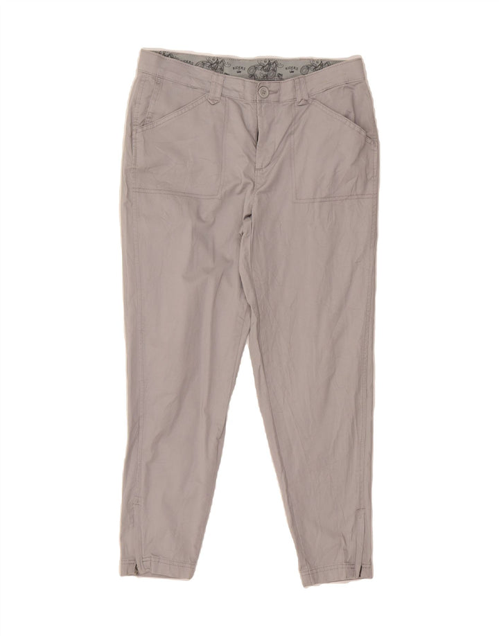 LEE Womens Riders Slim Cropped Trousers US 8 Medium W34 L26 Grey Cotton Vintage Lee and Second-Hand Lee from Messina Hembry 
