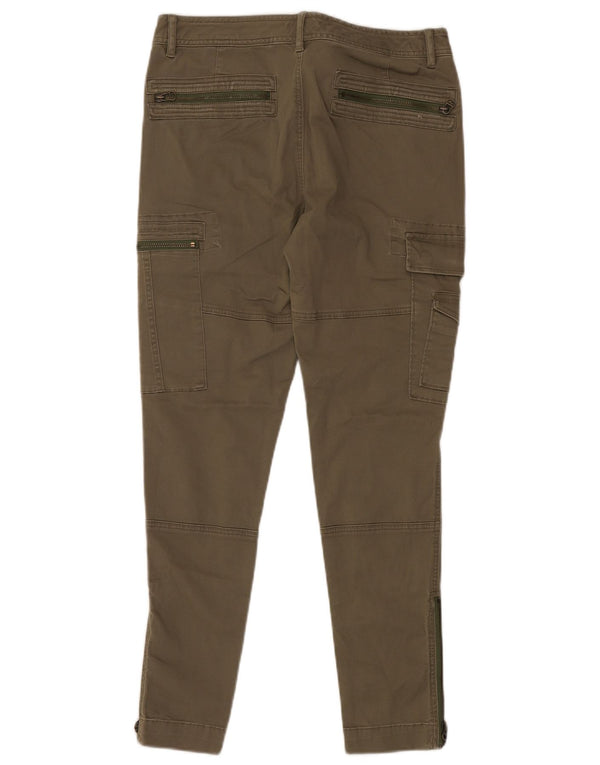 Ralph Lauren Dame Skinny Cargo Bukser US 12 Large W34 L30 Khaki Bomuld