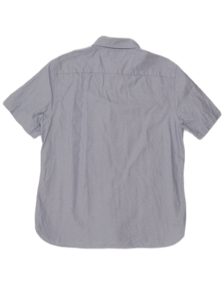 TOMMY HILFIGER Kortærmet herreskjorte XL blå bomuld