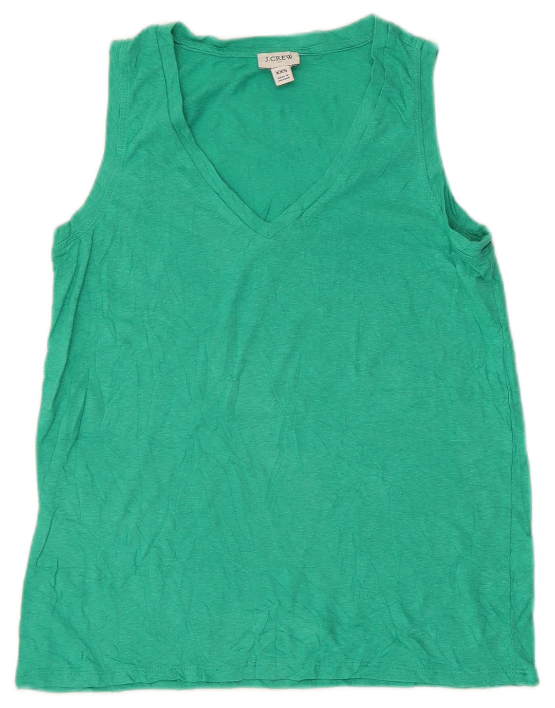 J. Crew Damevest Top UK 2 2XS Grøn Bomuld