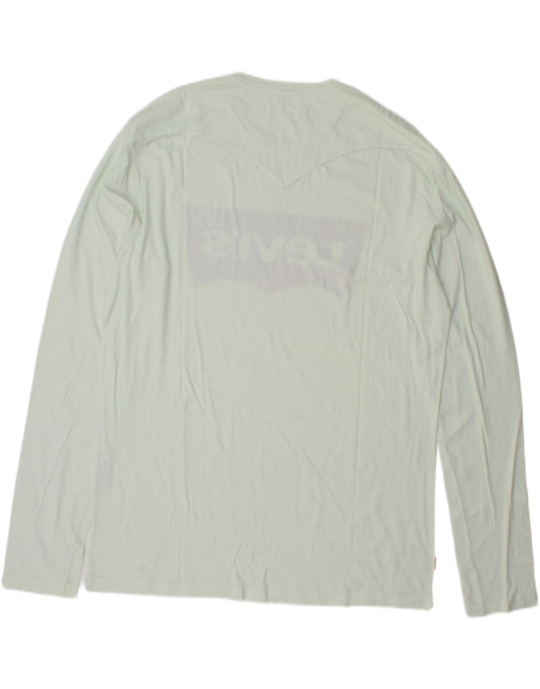 LEVI'S Mens Standard Fit Graphic Top Long Sleeve XL Green Cotton
