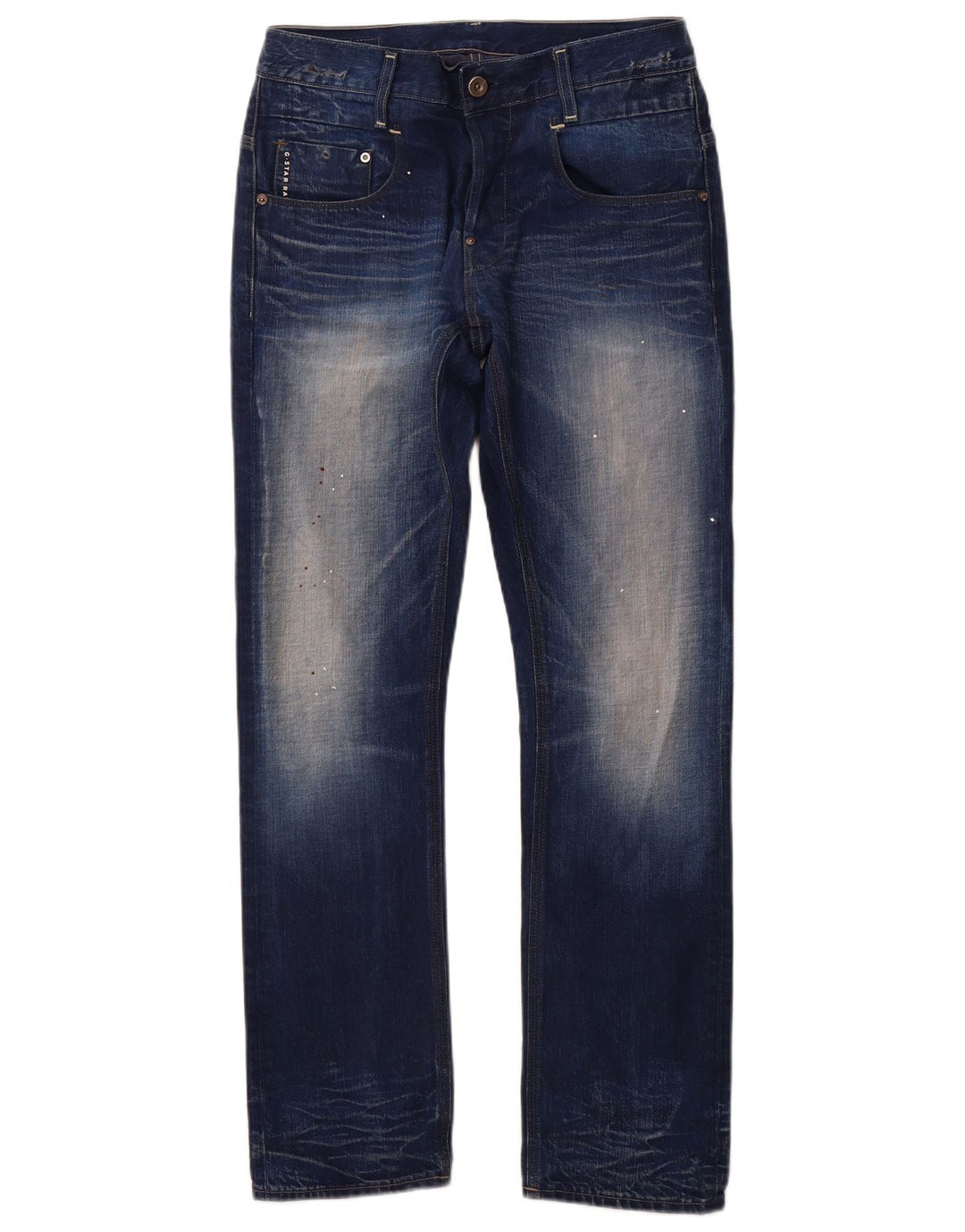 G-STAR Mens Straight Jeans W33 L32 Blue Cotton