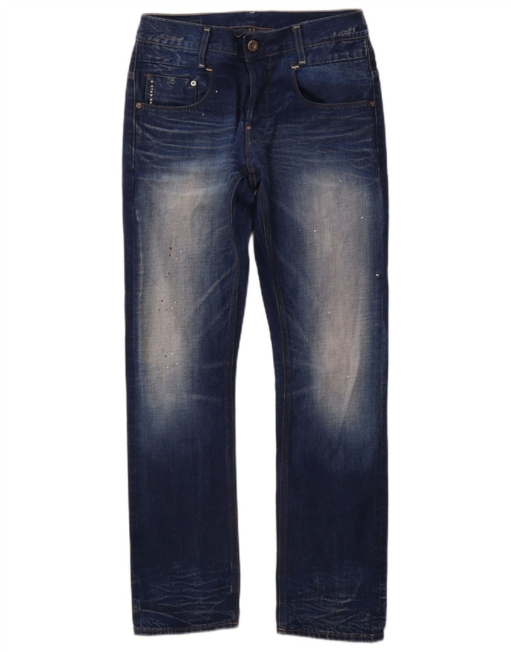 G-STAR Mens Straight Jeans W33 L32 Blue Cotton