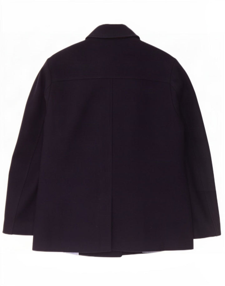 Crew Clothing Herre Ærtefrakke UK 40 Large Navy Blue Wool