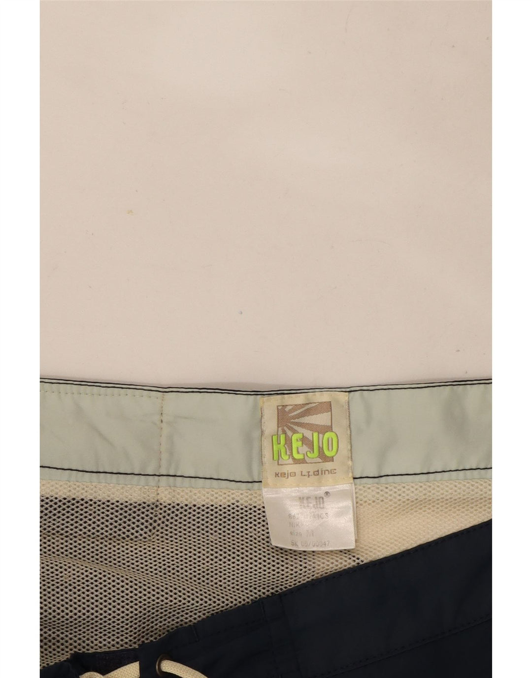 Kejo Herre grafiske svømmeshorts Medium Navy Blue Colourblock Nylon