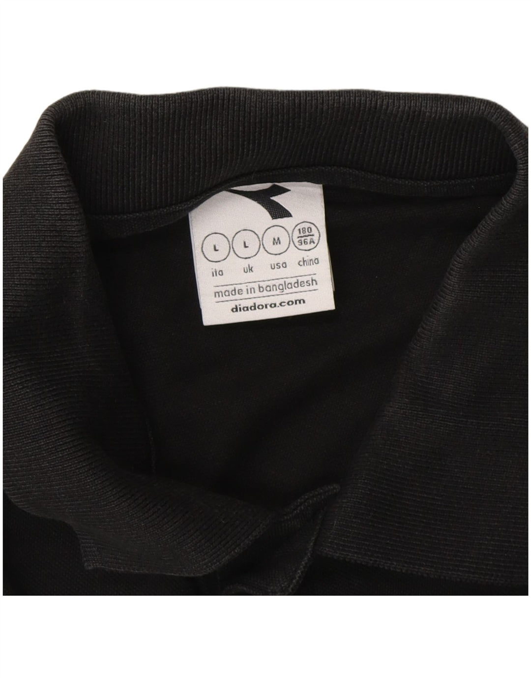 DIADORA Poloshirt til mænd, stor sort
