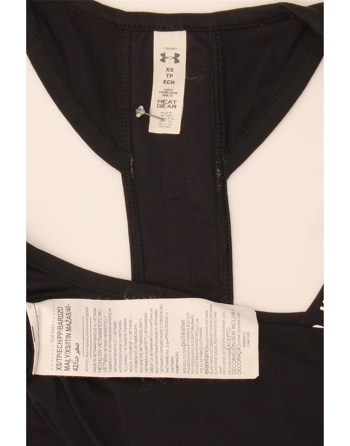 Under Armour Dame Grafisk Vest Top UK 6 XS Sort Polyester