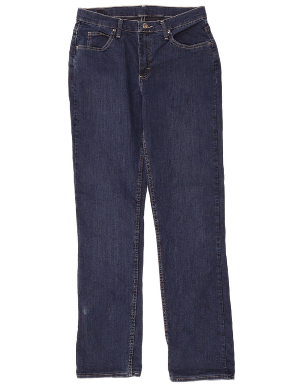 Lee Dame Straight Jeans US 12 Large W32 L35 Marineblå Bomuld